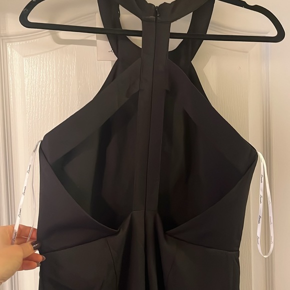 NWT Black Wedding guest dress. Halter Style Lumier by Bariano Australia - Picture 2 of 3